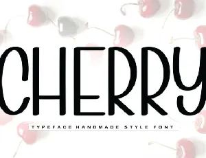 Cherry Display font