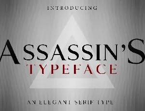 Assassinâ€™s font