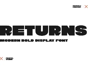 Returns font