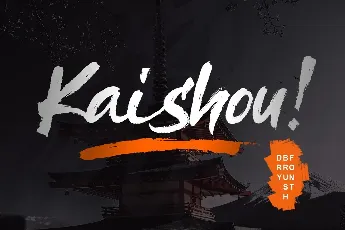 Kaishou! Brush font