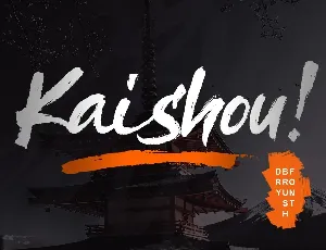 Kaishou! Brush font