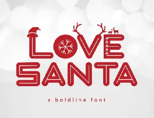Love Santa for Christmas font