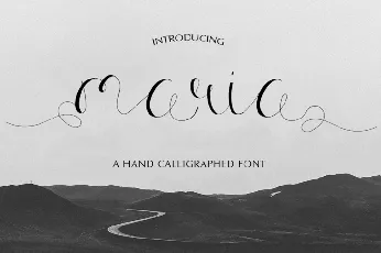 Maria Calligraphy Free font