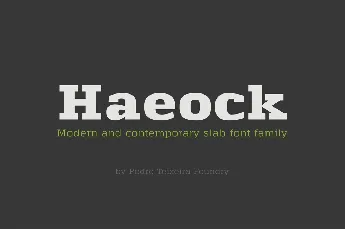 Haeock Family font