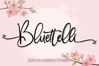 Bluettelli font