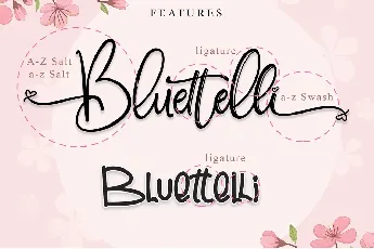 Bluettelli font