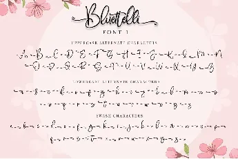 Bluettelli font