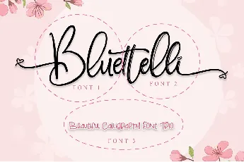 Bluettelli font