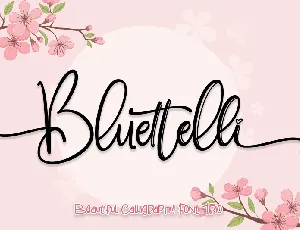 Bluettelli font