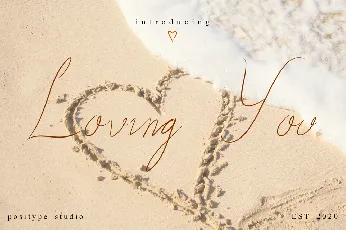 Loving_You script font