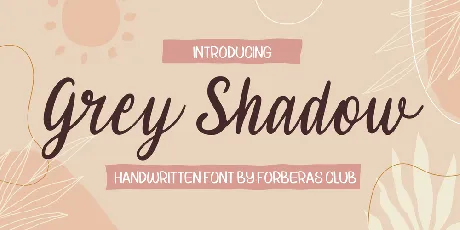 Grey Shadow Demo font