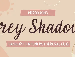 Grey Shadow Demo font