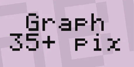 Graph 35+ pix font