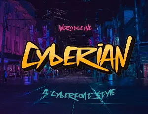 Cyberian font