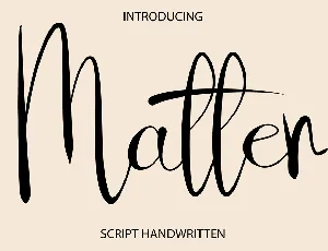 Matter font