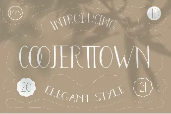 Coojertown Display font