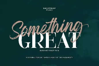 Something Great font