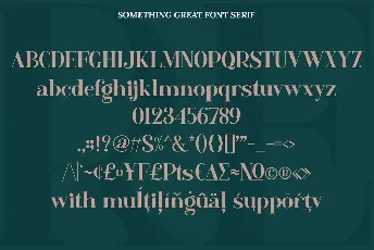 Something Great font