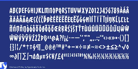 Chickweed Titling font