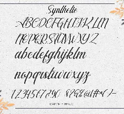 Synthetic font