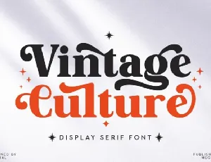 Vintage Culture font