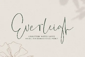 Everleigh Handwritten Signature Script font