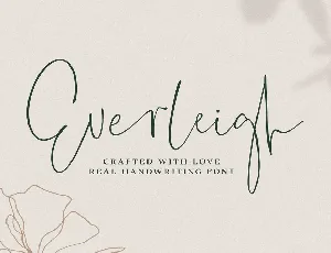 Everleigh Handwritten Signature Script font