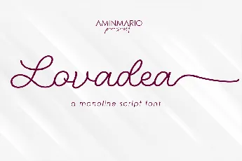 Lovadea font