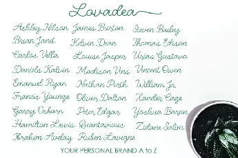 Lovadea font