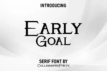 Early Goal Demo font