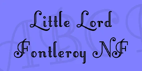 Little Lord Fontleroy NF