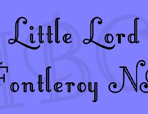 Little Lord Fontleroy NF