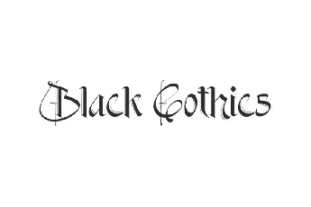 Black Gothics font