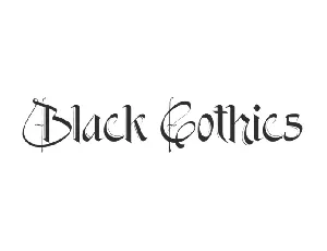 Black Gothics font