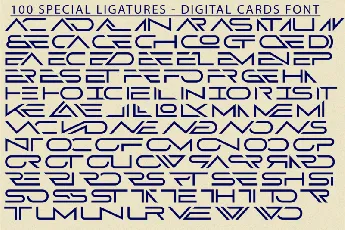 Digital Cards font