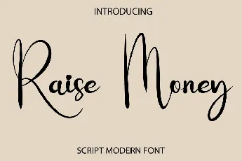 Raise Money font