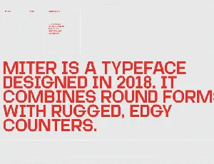 Miter Typeface font