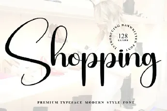 Shopping Script font