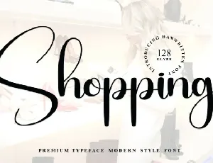 Shopping Script font