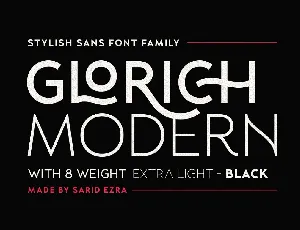 Glorich font