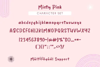 Misty Pink font