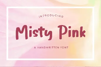 Misty Pink font