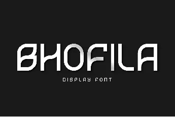 Bhofila Display font