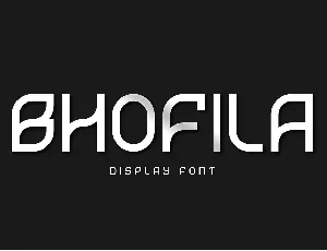 Bhofila Display font