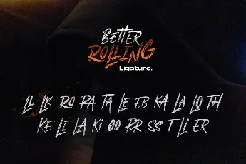 Better Rolling Brush font