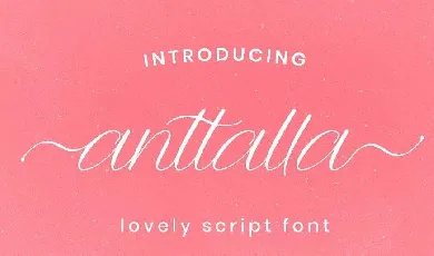 Anttalla Script font