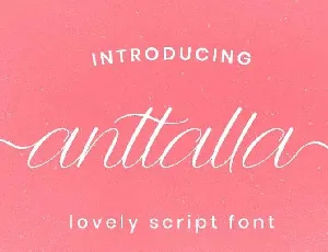 Anttalla Script font