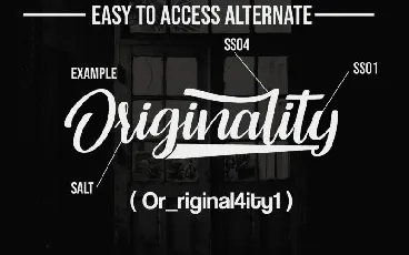 Originality Script font