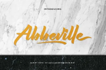 Abbeville font