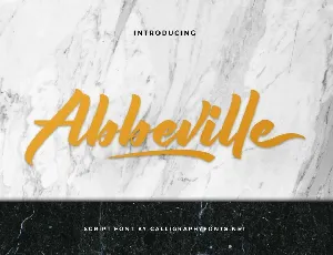 Abbeville font